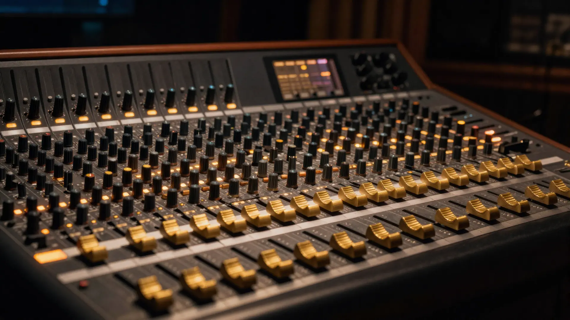 Mixing console