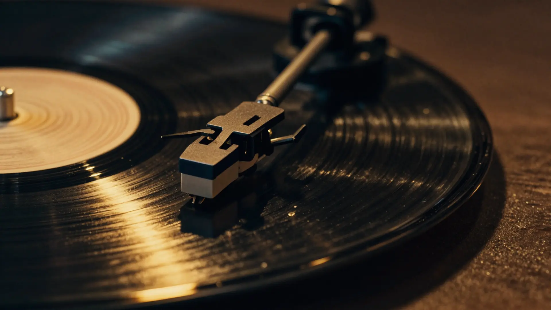 Vinyl record close-up