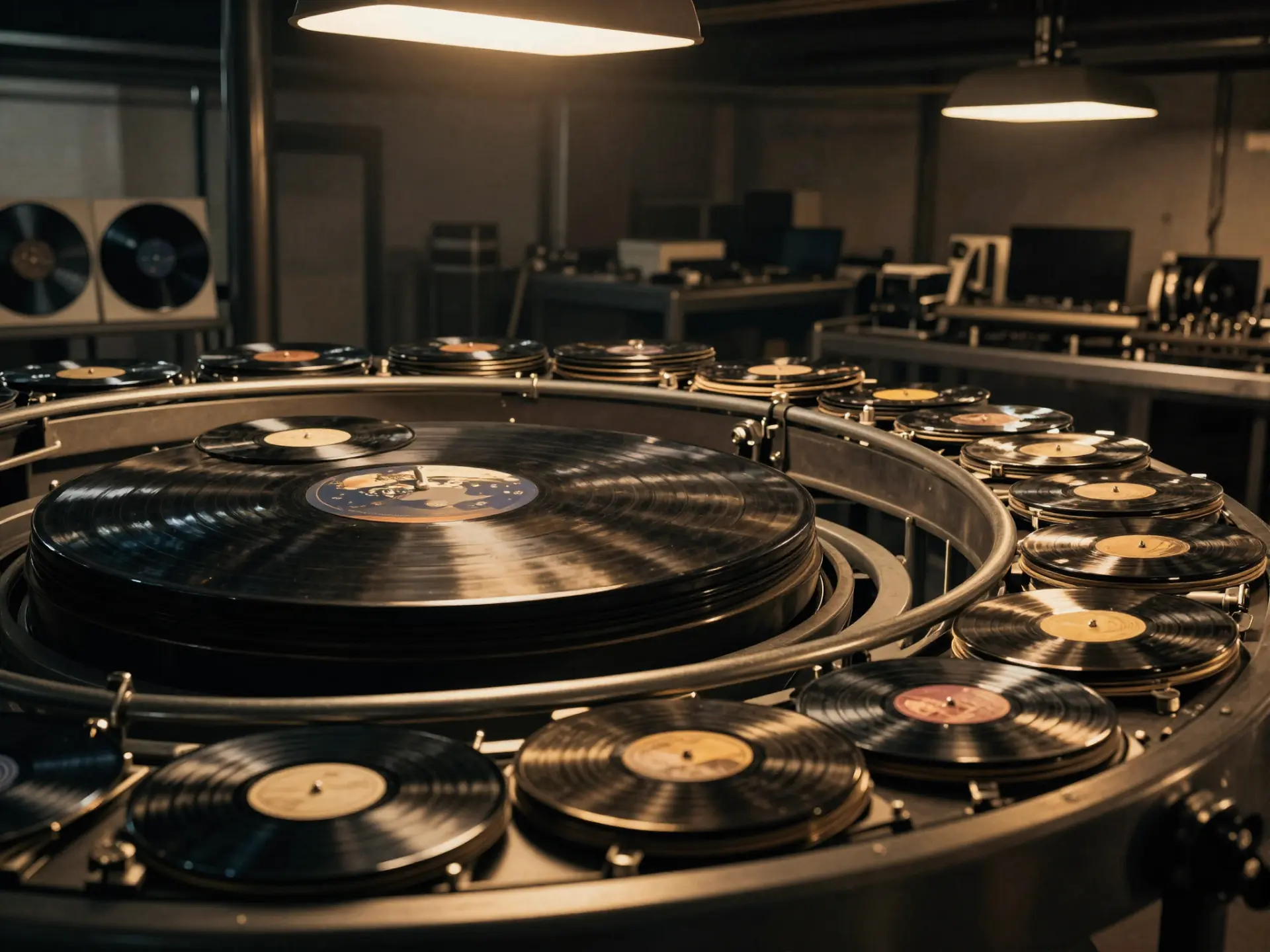 Vinyl pressing plant
